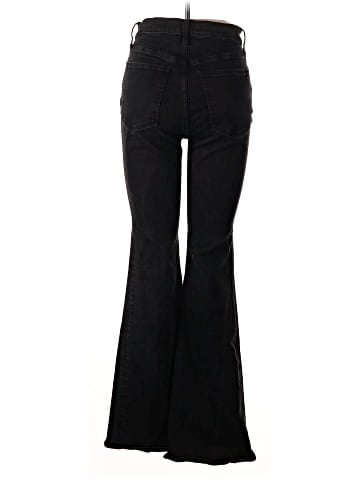 Madewell Skinny Flare Jeans in Black Frost Wash (view 2)