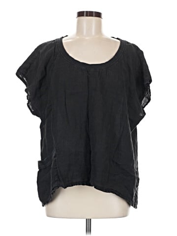 Flax Short Sleeve Blouse (view 1)