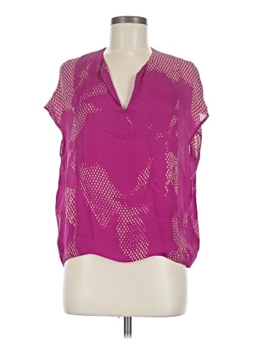 Halston Heritage Short Sleeve Silk Top (view 1)