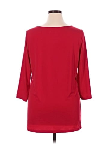 Susan Graver 3/4 Sleeve Top (view 2)