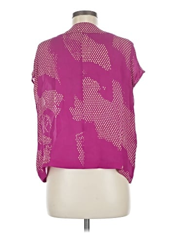 Halston Heritage Short Sleeve Silk Top (view 2)