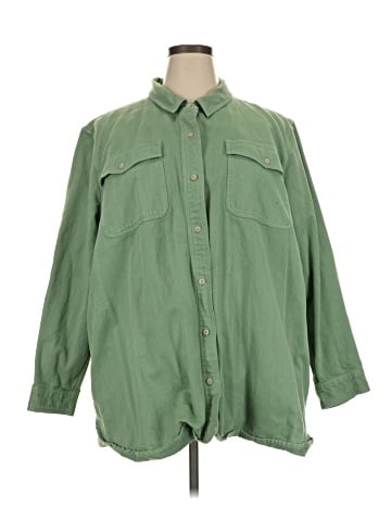 Madewell Plus Garment-Dyed Twill Shirt-Jacket (view 1)