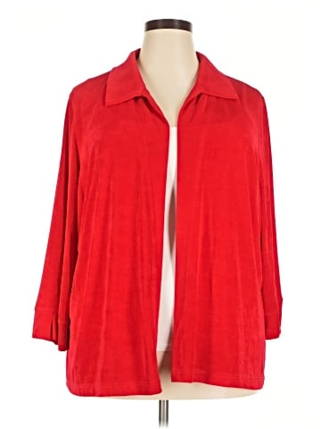 Vikki Vi 3/4 Sleeve Button-Down Shirt (view 1)
