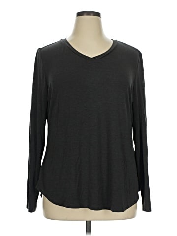 Shein Curve 3/4 Sleeve T-Shirt (view 1)