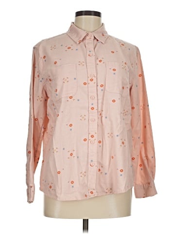 a.n.a. A New Approach Long Sleeve Button-Down Shirt (view 1)