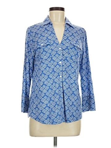 J. McLaughlin 3/4 Sleeve Button-Down Shirt (view 1)