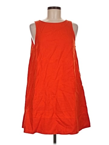 Madewell Mini Shift Dress in Linen (view 1)