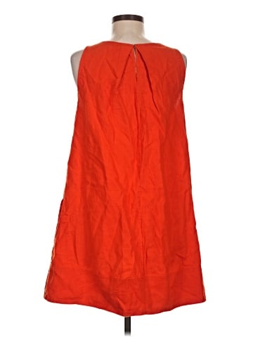 Madewell Mini Shift Dress in Linen (view 2)