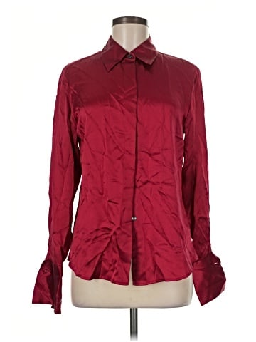 Alfani Long Sleeve Silk Top (view 1)