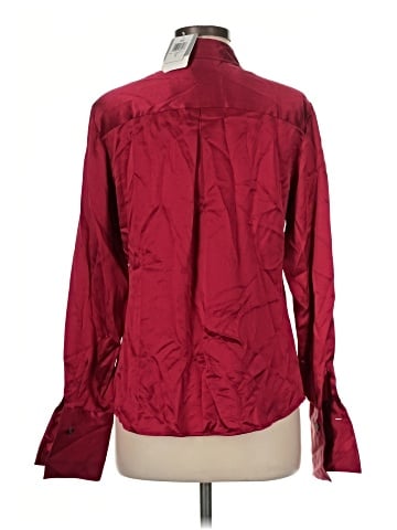 Alfani Long Sleeve Silk Top (view 2)