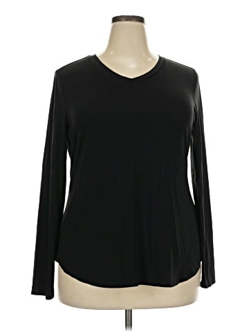 Shein Curve Long Sleeve T-Shirt (view 1)