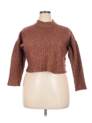 Madewell Plus Mockneck Crop Sweater (view 1)