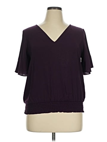 Calvin Klein Short Sleeve Blouse (view 1)