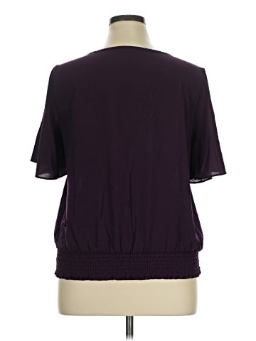 Calvin Klein Short Sleeve Blouse (view 2)