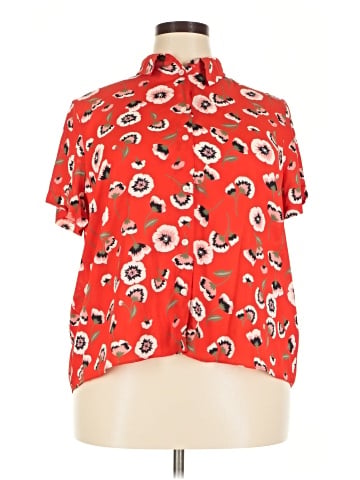 J.Crew Factory Store Short Sleeve Blouse (view 1)