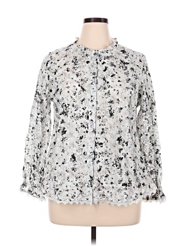LOGO by Lori Goldstein 3/4 Sleeve Blouse (view 1)