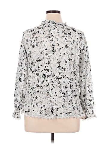 LOGO by Lori Goldstein 3/4 Sleeve Blouse (view 2)