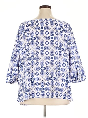 Ann Taylor LOFT 3/4 Sleeve Blouse (view 2)