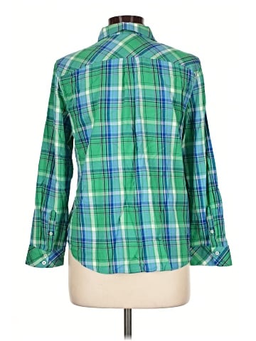 Talbots 3/4 Sleeve Button-Down Shirt (view 2)