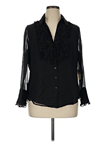 Coldwater Creek 3/4 Sleeve Silk Top (view 1)