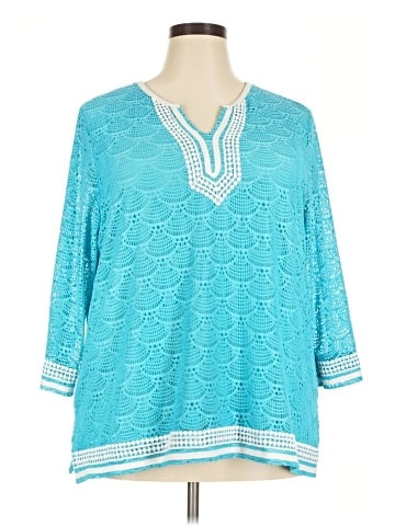 Alfred Dunner 3/4 Sleeve Blouse (view 1)