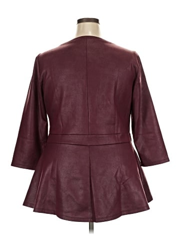 Lane Bryant Faux Leather Top (view 2)