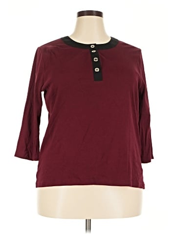 Chaps 3/4 Sleeve Top (view 1)