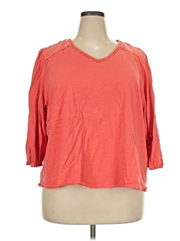 St. John's Bay 3/4 Sleeve Top (view 1)