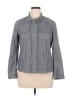 Talbots 100% Cotton Gray Jacket Size 14 Petite - photo 1