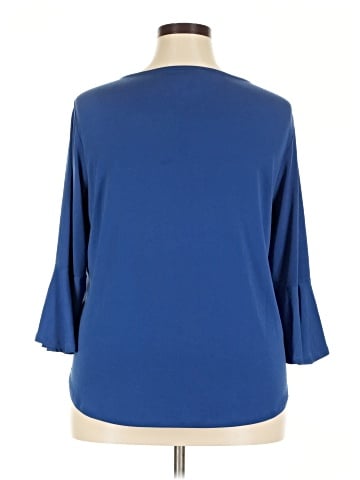 Carmen Carmen Marc Valvo 3/4 Sleeve Top (view 2)