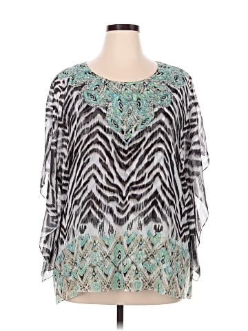 JM Collection 3/4 Sleeve Blouse (view 1)