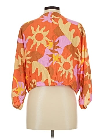 Rose + Olive 3/4 Sleeve Blouse (view 2)