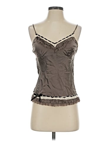 Gold Hawk Sleeveless Silk Top (view 1)