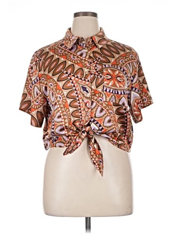 RACHEL Rachel Roy Short Sleeve Blouse (view 1)