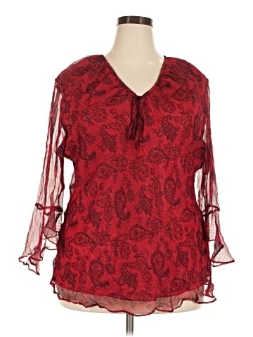 Anne Carson 3/4 Sleeve Blouse (view 1)