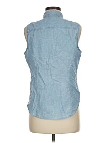 J.Crew Factory Store Sleeveless Button-Down Shirt (view 2)