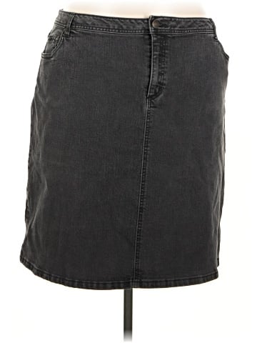 Jessica London Denim Skirt (view 1)