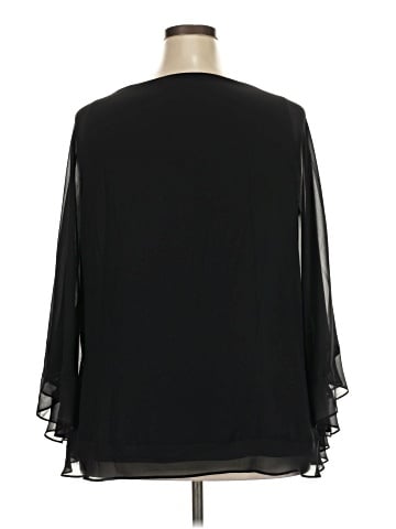 White House Black Market 3/4 Sleeve Blouse (view 2)