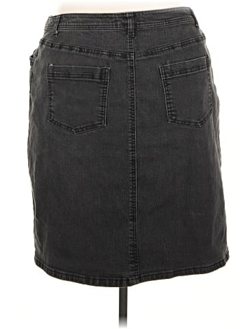 Jessica London Denim Skirt (view 2)
