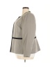 NIPON BOUTIQUE 100% Polyester Houndstooth Gray Jacket Size 18w - photo 5