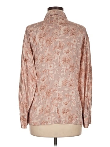 Vince. Long Sleeve Silk Top (view 2)