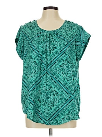 Liz Claiborne Short Sleeve Blouse (view 1)