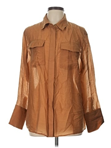 Worthington 3/4 Sleeve Button-Down Shirt (view 1)