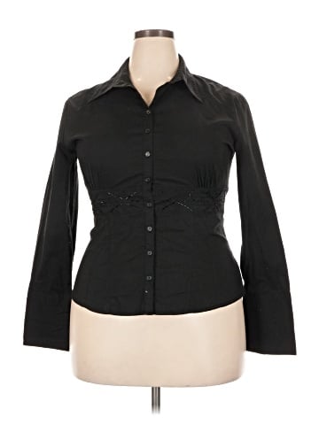 New York & Company Long Sleeve Blouse (view 1)