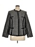 NIPON BOUTIQUE 100% Polyester Houndstooth Black Jacket Size 16 - photo 1