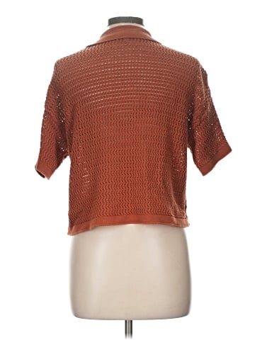 Madewell Crochet Button-Down Sweater Tee (view 2)