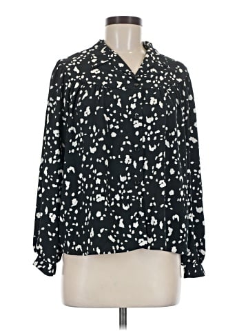 Topshop Long Sleeve Blouse (view 1)