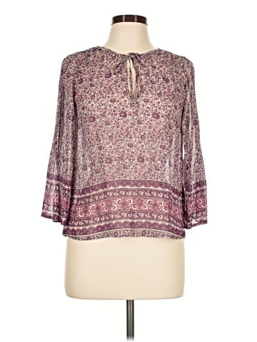 Joie 3/4 Sleeve Silk Top (view 1)