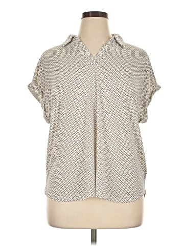 Adrianna Papell Short Sleeve Blouse (view 1)