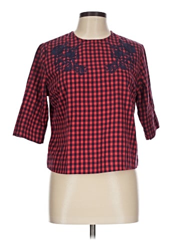Aqua 3/4 Sleeve Blouse (view 1)